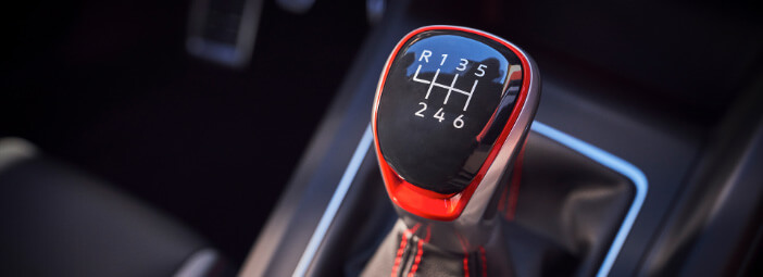 Manual transmission gear shift in 2023 Volkswagen Golf GTI