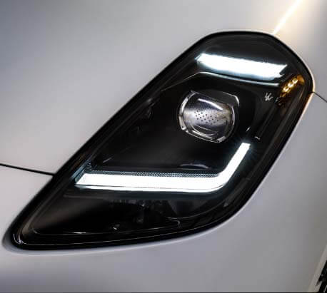 Maserati close up headlight