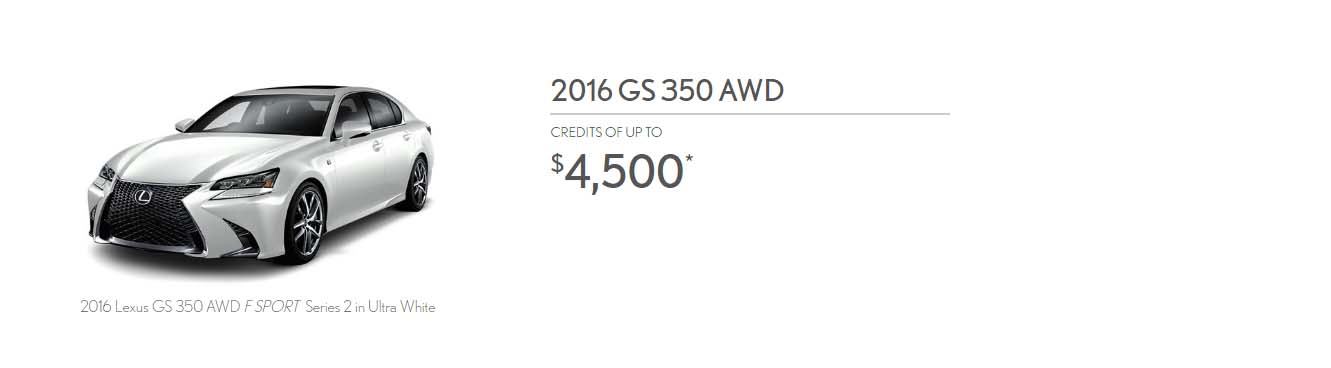 2016 GS 350 AWD
