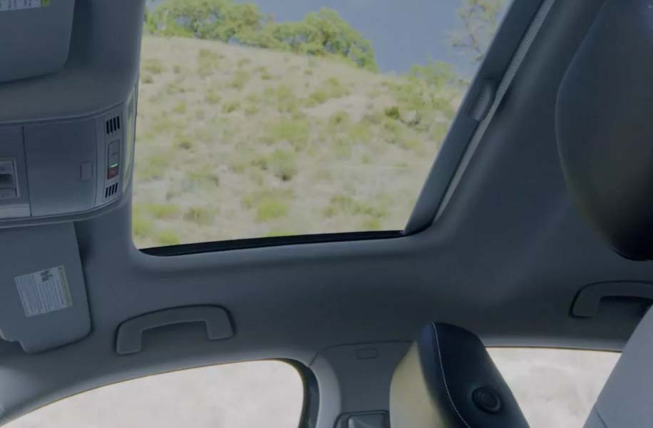Interior of a Volkswagen Sunroof