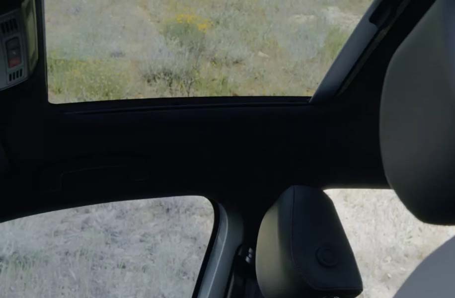 Interior of a Volkswagen Sunroof