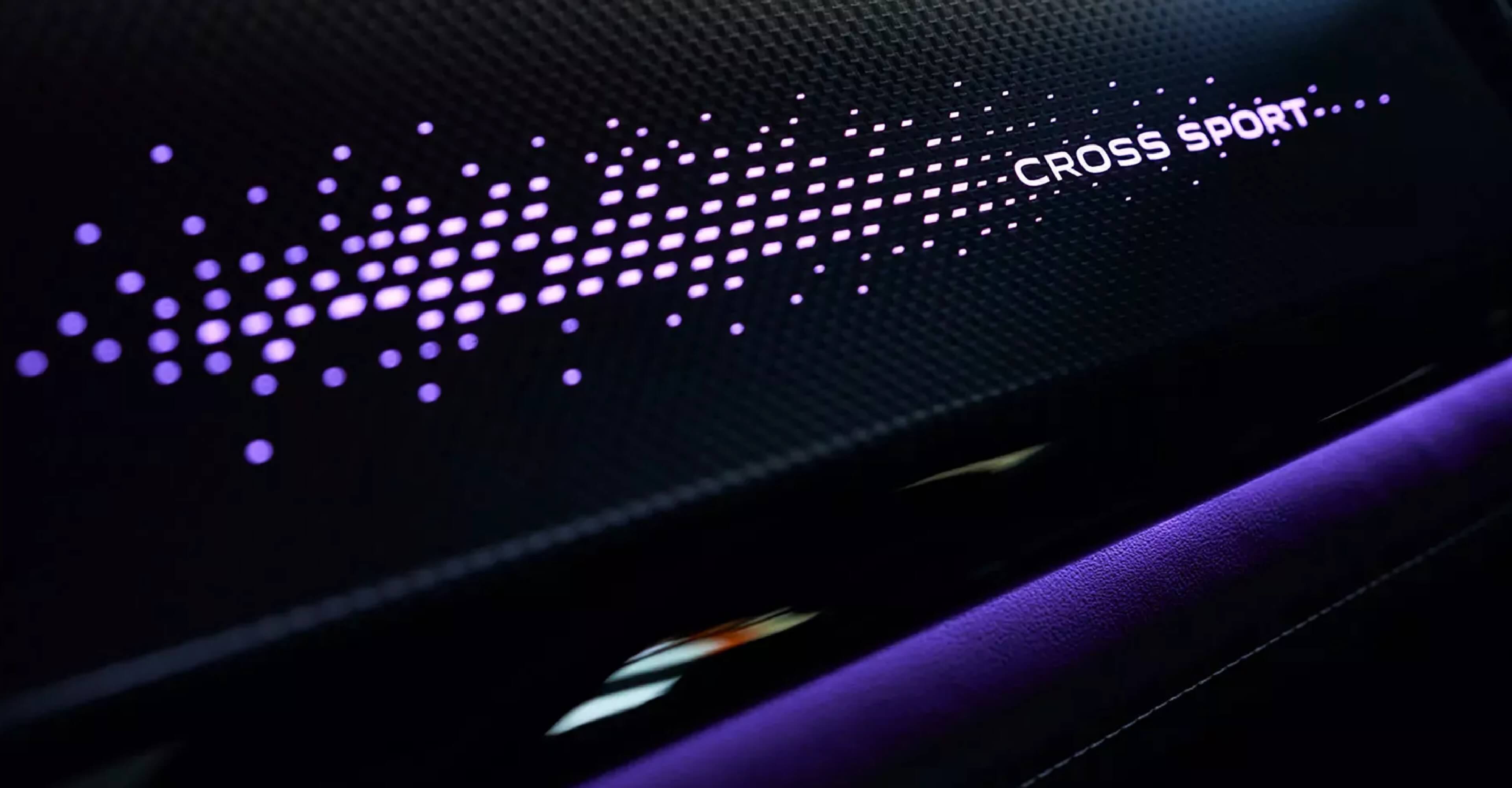 Close up view of Atlas Cross Sport logo