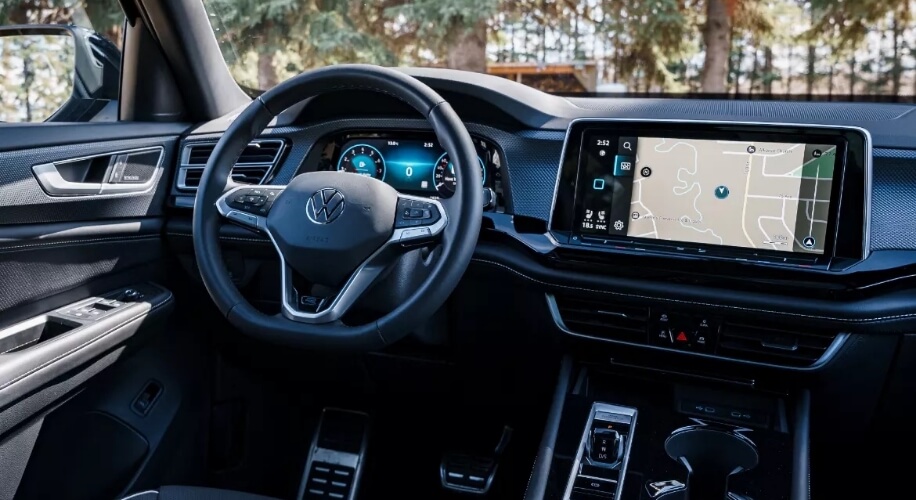 Close up of VW interior drivers seat