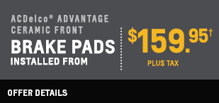 Break pads installed from $159.95