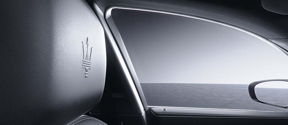 Close Up of Maserati Seat