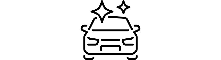 Icon of a new shiny car